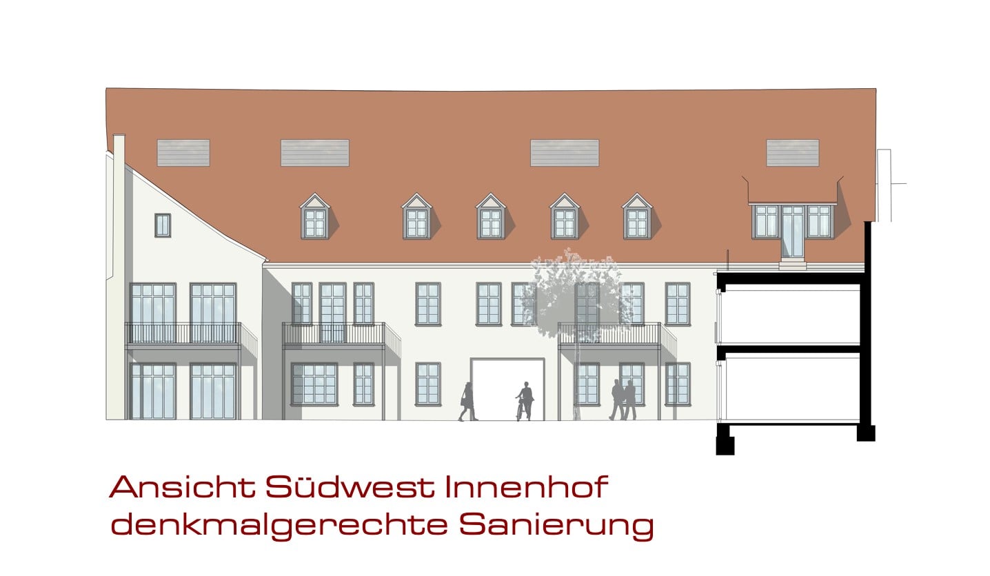 Wohnung zum Kauf provisionsfrei als Kapitalanlage geeignet 317.600 € 2 Zimmer 32 m²<br/>Wohnfläche Dreikönigstraße 1,3 Markgrafenstadt Erlangen 91054