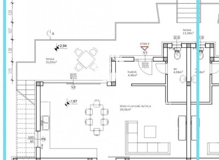 Wohnung zum Kauf 350.000 € 2 Zimmer 88 m² 1. Geschoss Porec