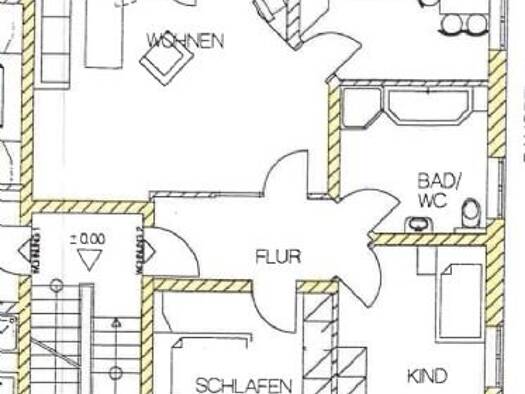 Wohnung zur Miete 705 € 3 Zimmer 84,8 m² 1. Geschoss frei ab sofort Herschfeld Bad Neustadt an der Saale 97616