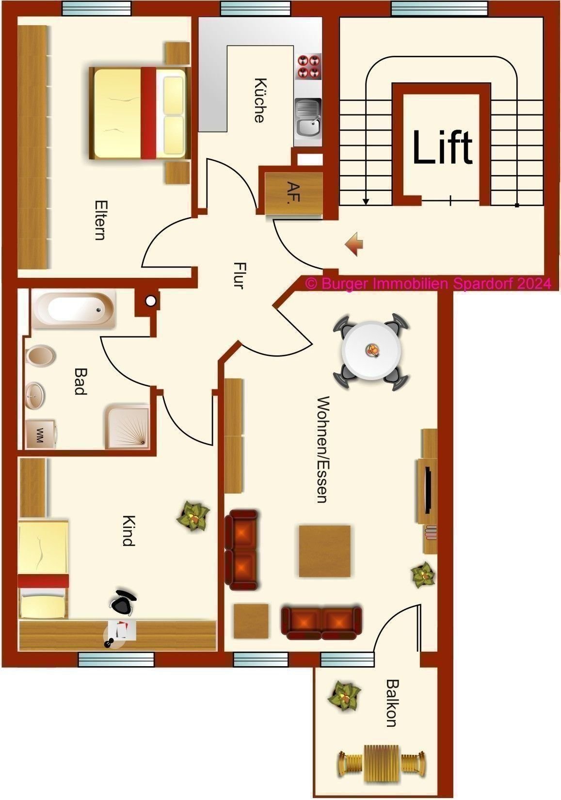 Wohnung zum Kauf 379.000 € 3 Zimmer 73,5 m²<br/>Wohnfläche 2.<br/>Geschoss ab sofort<br/>Verfügbarkeit Stubenloh Erlangen 91052