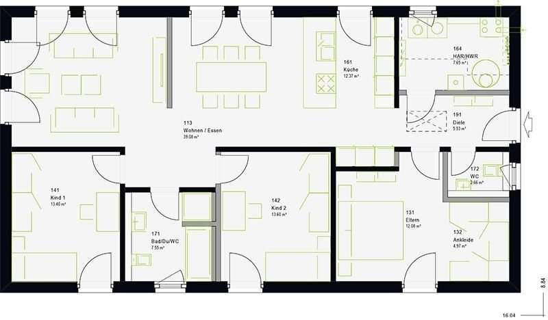 Bungalow zum Kauf provisionsfrei 408.953 € 5 Zimmer 119 m²<br/>Wohnfläche 330 m²<br/>Grundstück Trossingen Trossingen 78647