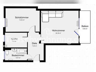 Wohnung zur Miete Tauschwohnung 480 € 2 Zimmer 56 m² 4. Geschoss Huppendorf Königsfeld 96167