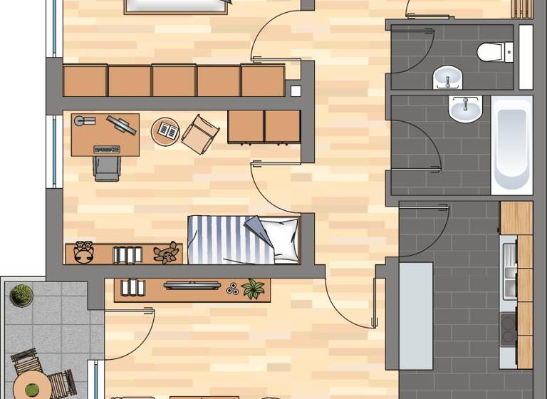 Wohnung zur Miete 769 € 3 Zimmer 77,8 m² 4. Geschoss Im Freundsborn 8 Weißenthurm 56575