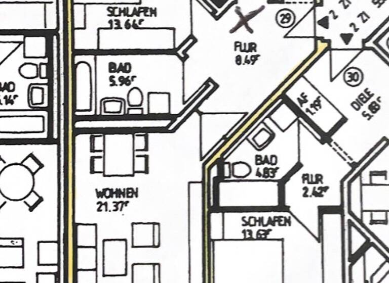 Wohnung zum Kauf 164.000 € 2 Zimmer 59 m²<br/>Wohnfläche Dachgeschoss, 3.<br/>Geschoss ab sofort<br/>Verfügbarkeit Kreuz Bayreuth 95445