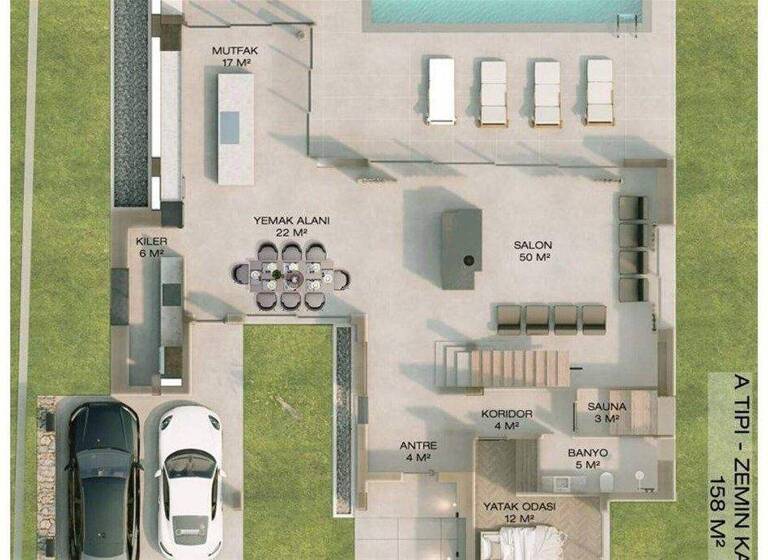 Villa zum Kauf provisionsfrei 1.196.500 € 5 Zimmer 288 m² 520 m² Grundstück Esentepe 99400