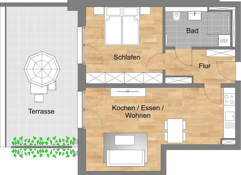 Wohnung zum Kauf - Erstbezug provisionsfrei 495.100 € 2 Zimmer 69,4 m² Geschoss 2/4 frei ab 31.12.2027 Spindäckerstraße 6 Heroldsberg 90562