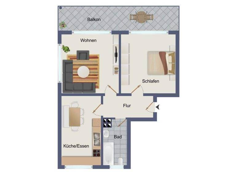Wohnung zum Kauf 135.000 € 2 Zimmer 61 m² Bad Salzschlirf 36364