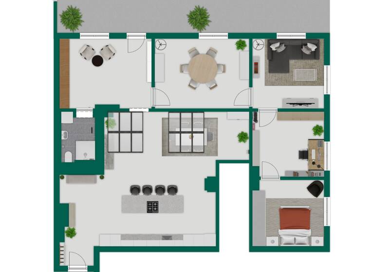 Terrassenwohnung zum Kauf 1.200.000 € 4 Zimmer 132 m²<br/>Wohnfläche Grunewald Berlin 14193