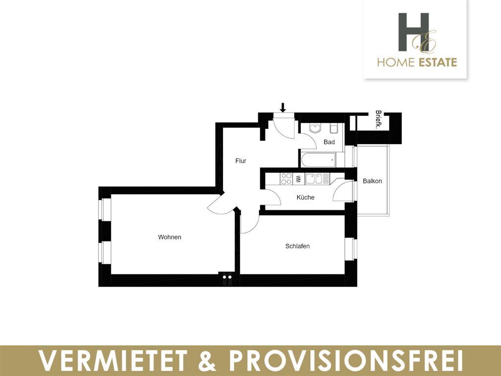 Wohnung zum Kauf provisionsfrei als Kapitalanlage geeignet 235.000 € 2 Zimmer 63 m²<br/>Wohnfläche Fregestraße 9 Zentrum - Nordwest Leipzig 04105