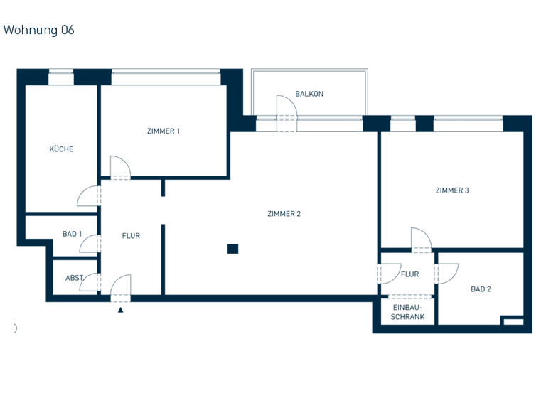 Wohnung zum Kauf provisionsfrei 395.000 € 3 Zimmer 101,9 m² 1. Geschoss frei ab sofort Große Straße 1-3 Ahrensburg 22926