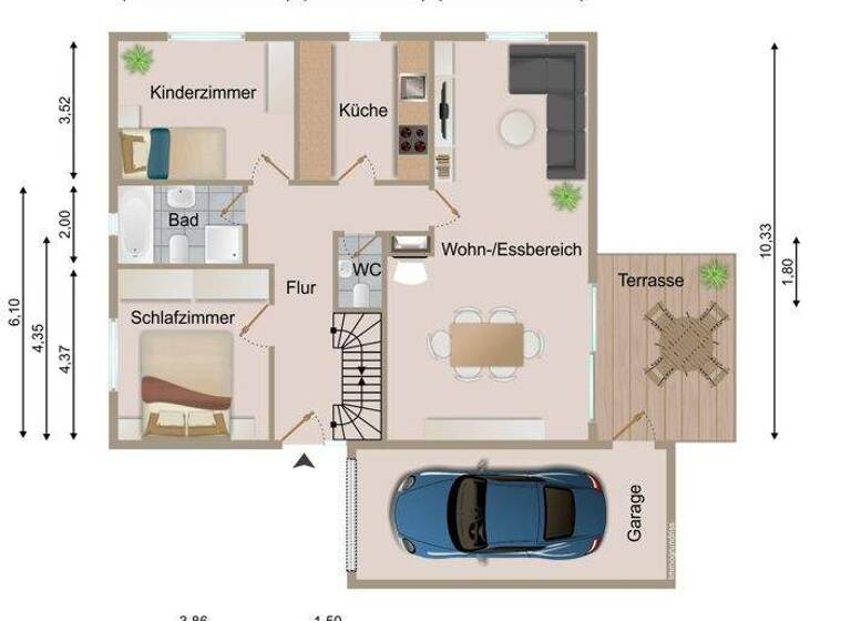 Einfamilienhaus zum Kauf 389.000 € 3 Zimmer 124 m² 1.217 m² Grundstück Nordhastedt 25785