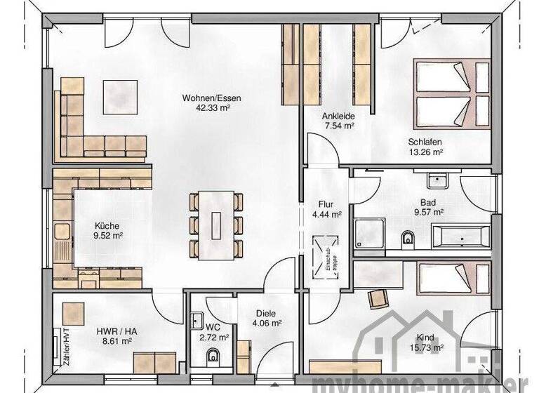 Bungalow zum Kauf provisionsfrei 449.000 € 3 Zimmer 116 m² 661 m² Grundstück Leutershausen 91578