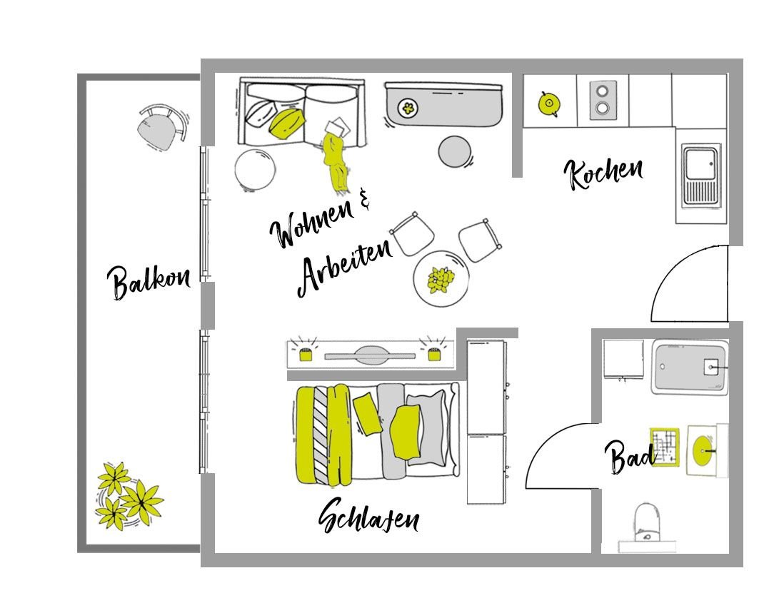 Apartment zur Miete 720 € 1 Zimmer 28 m²<br/>Wohnfläche 2.<br/>Geschoss ab sofort<br/>Verfügbarkeit Jean-Weipert-Straße 3 Kaiserlei Offenbach am Main 63067