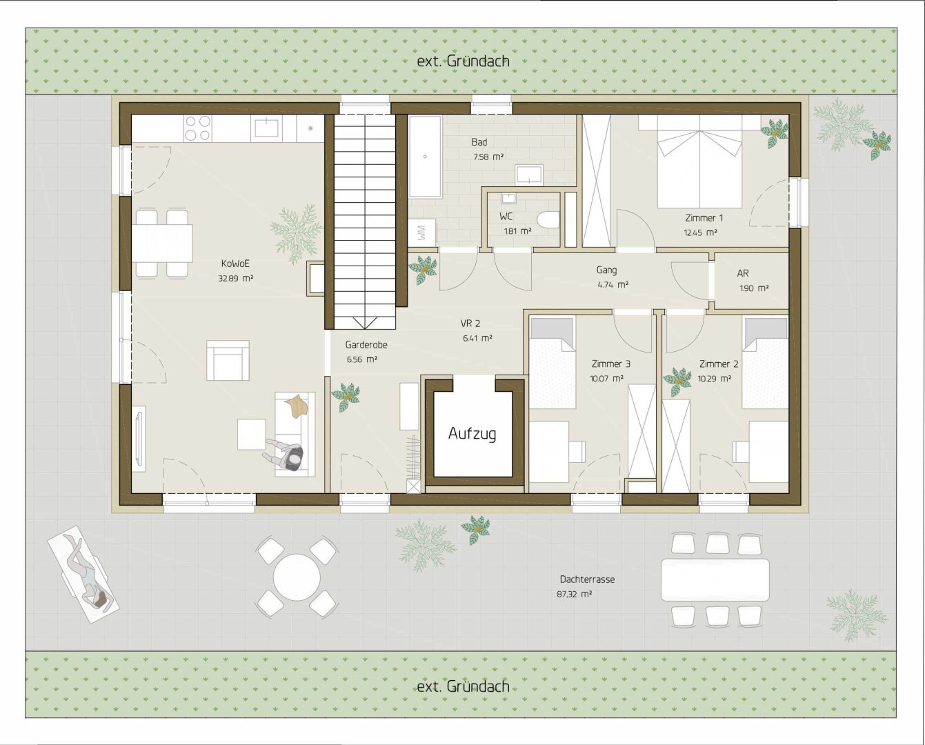 Penthouse zum Kauf provisionsfrei 674.077 € 4 Zimmer 96,4 m²<br/>Wohnfläche Göstinger Straße Eggenberg Graz 8020