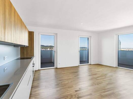 Wohnung zur Miete - Erstbezug 1.933 € 3 Zimmer 69,1 m² 14. Geschoss Dresdner Straße Wien 1200