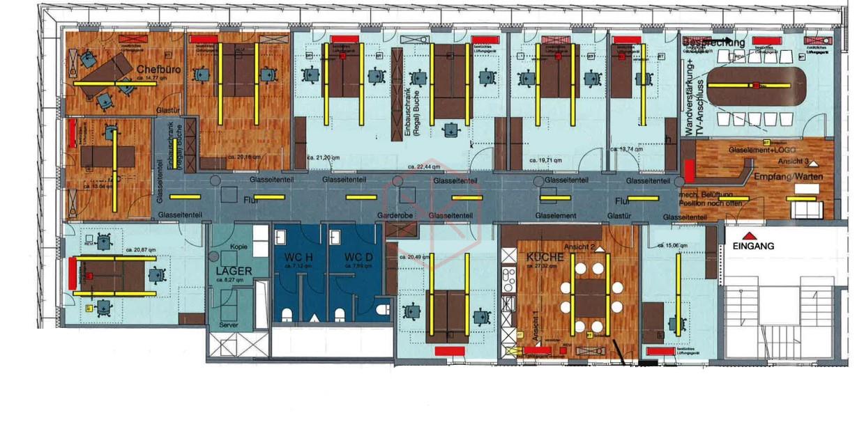 Bürofläche zur Miete 25 € 756 m²<br/>Bürofläche ab 370 m²<br/>Teilbarkeit HafenCity Hamburg 20457