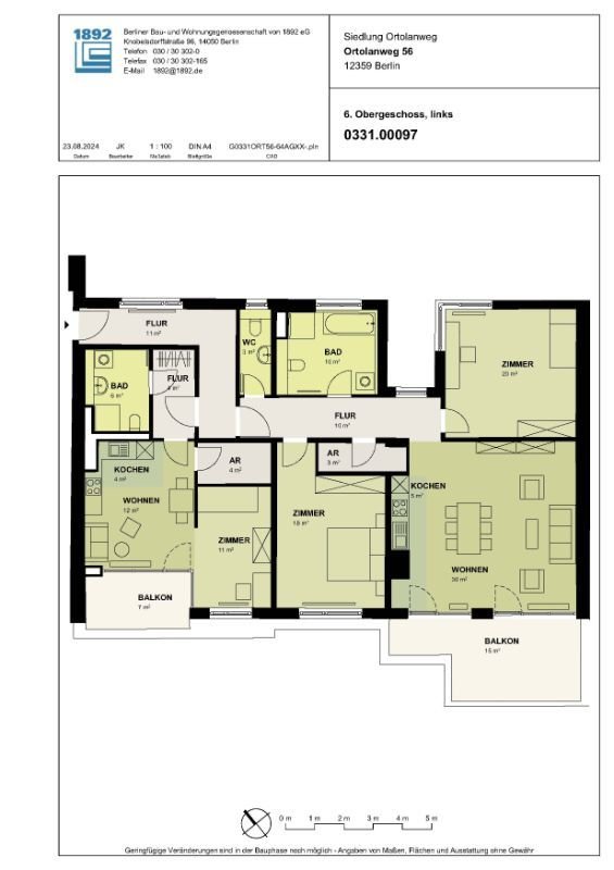 Wohnung zur Miete 2.245 € 4 Zimmer 154,9 m²<br/>Wohnfläche 6.<br/>Geschoss Ortolanweg 56 Buckow Berlin 12359