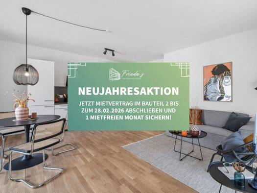 Wohnung zur Miete - Erstbezug 1.550 € 2 Zimmer 61,7 m² 4. Geschoss Friedenauer Höhe 15A Friedenau Berlin 12159