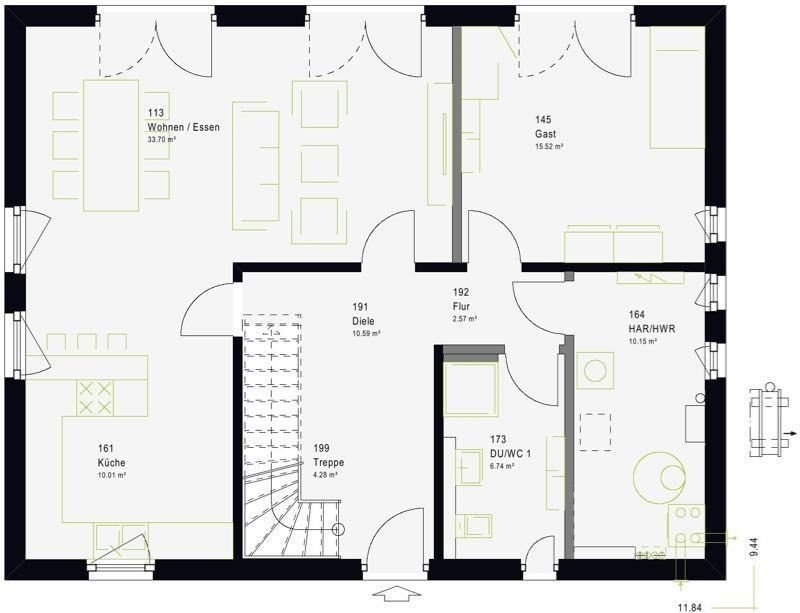 Mehrfamilienhaus zum Kauf 474.299 € 3 Zimmer 185 m²<br/>Wohnfläche 848 m²<br/>Grundstück Burladingen Burladingen 72393