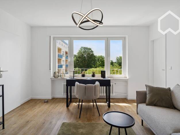 Wohnung zur Miete Wohnen auf Zeit 1.200 € 2 Zimmer 37 m² frei ab 01.08.2026 Nied Frankfurt am Main 65934