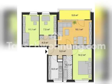 Wohnung zur Miete Tauschwohnung 650 € 4 Zimmer 74 m² EG Berlin 10319