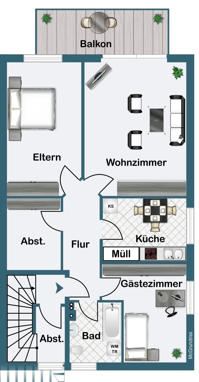 Wohnung zur Miete 798 € 3 Zimmer 84 m²<br/>Wohnfläche 1.<br/>Geschoss ab sofort<br/>Verfügbarkeit Atter 194 Osnabrück 49076