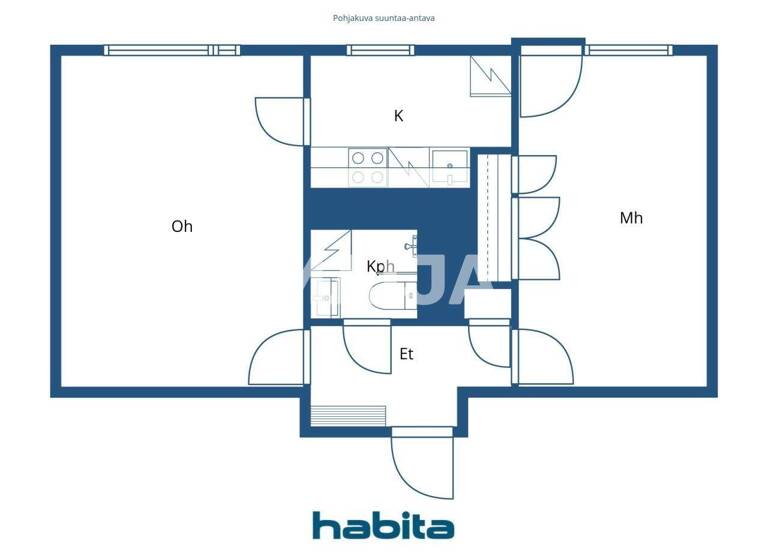 Studio zum Kauf 250.000 € 2 Zimmer 47,8 m² 3. Geschoss Kongontie 23 Helsinki 00560