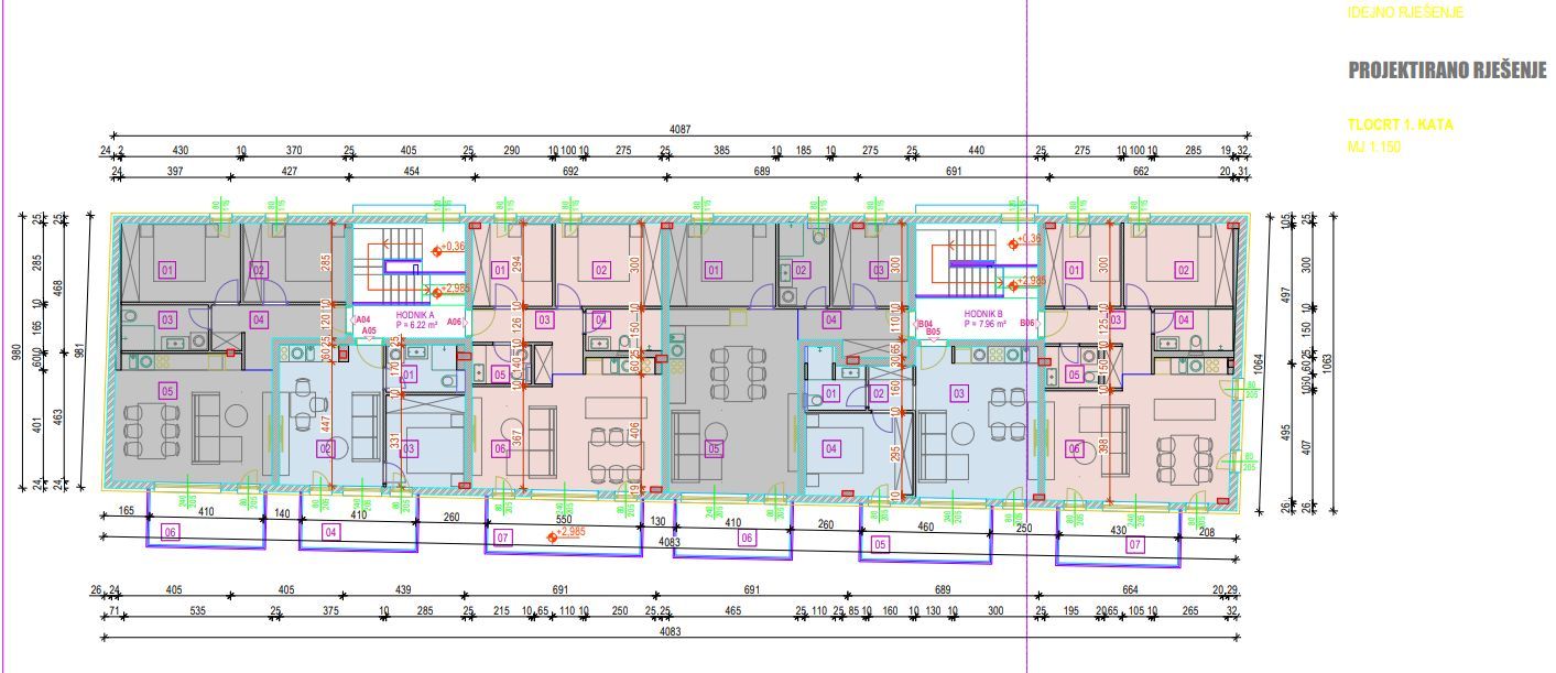 Wohnung zum Kauf 148.603 € 2 Zimmer 65 m²<br/>Wohnfläche 1.<br/>Geschoss Sinj center