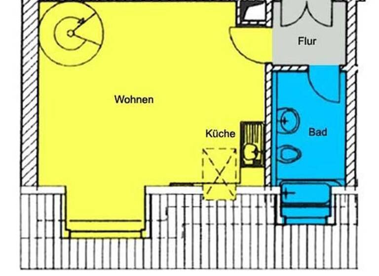Maisonette zum Kauf 120.000 € 1,5 Zimmer 51,9 m² Friedrichstadt Dresden 01067