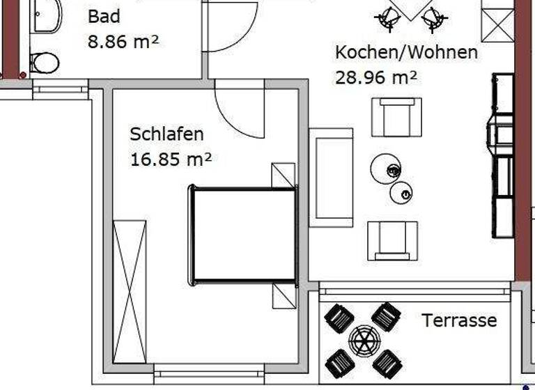 Wohnung zur Miete 872 € 2 Zimmer 62,3 m² frei ab 01.06.2026 Kernstadt Paderborn 33098