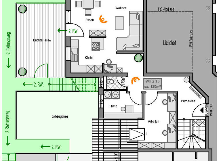Wohnung zum Kauf 558.900 € 4 Zimmer 120,2 m²<br/>Wohnfläche Dachgeschoss, 1.<br/>Geschoss 01.09.2026<br/>Verfügbarkeit Mainhardt Mainhardt 74535
