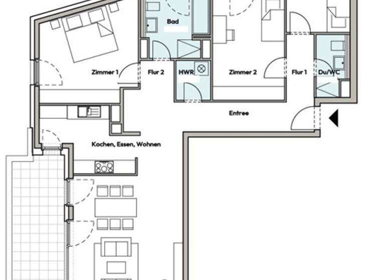 Wohnung zur Miete - Neubau 3.100 € 4 Zimmer 135,1 m²<br/>Wohnfläche 8.<br/>Geschoss 01.06.2025<br/>Verfügbarkeit Gutleutstraße 293 Gutleutviertel Frankfurt-Gutleutviertel 60327