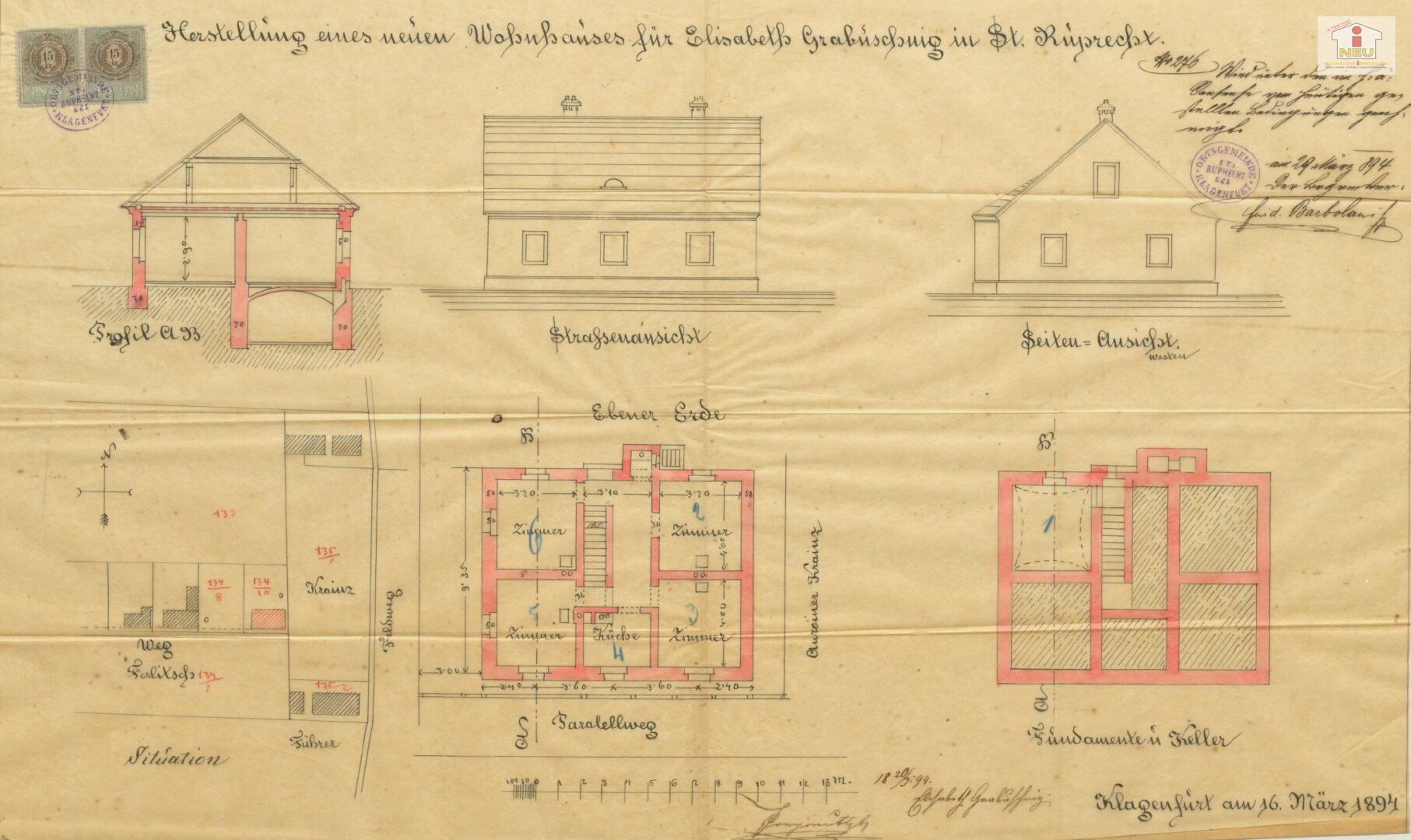 Einfamilienhaus zum Kauf 258.000 € 5 Zimmer 423 m²<br/>Grundstück Innere Stadt Klagenfurt am Wörthersee 9020