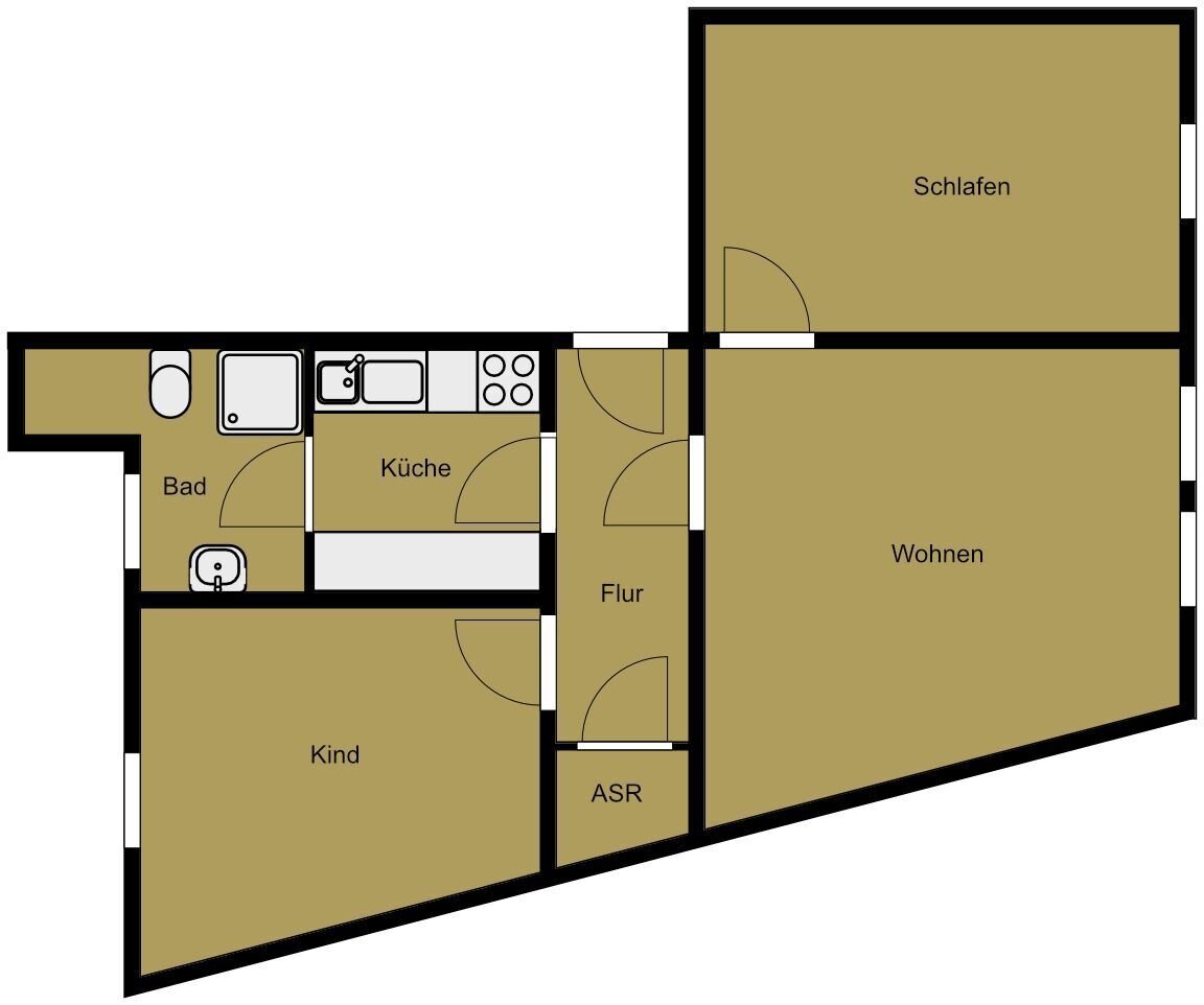 Wohnung zur Miete 330 € 3 Zimmer 57,6 m²<br/>Wohnfläche 3.<br/>Geschoss 01.12.2024<br/>Verfügbarkeit Leipziger Straße 45 Meißen Meißen 01662