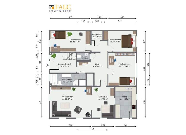 Wohnung zum Kauf provisionsfrei 299.900 € 4 Zimmer 129,7 m² Schwelm 58332