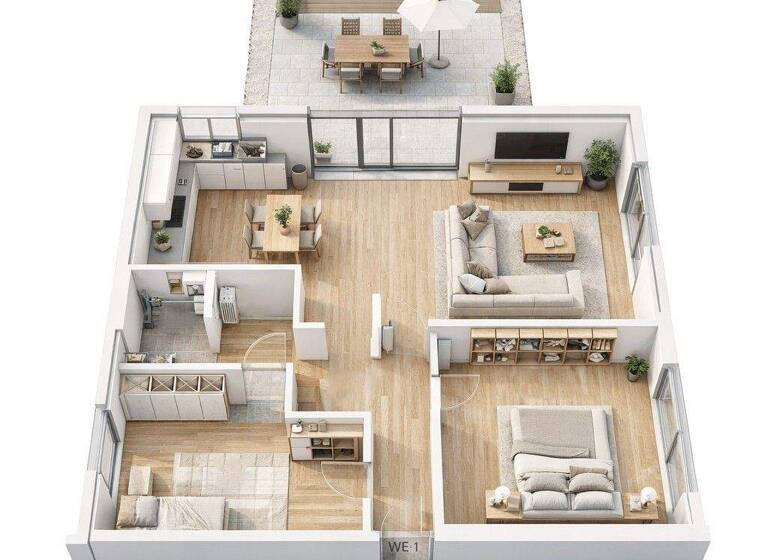 Wohnung zum Kauf 448.500 € 3 Zimmer 90,1 m² EG frei ab sofort Lerchensteg 6 Bad Sassendorf 59505