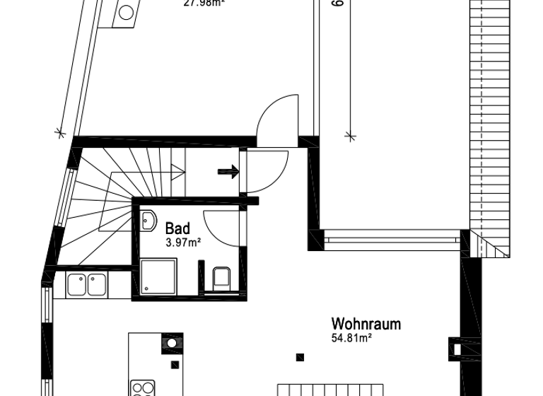 Maisonette zum Kauf 590.000 € 2 Zimmer 81 m² 4. Geschoss frei ab sofort Adlerstraße 21 Süd Stuttgart 70199