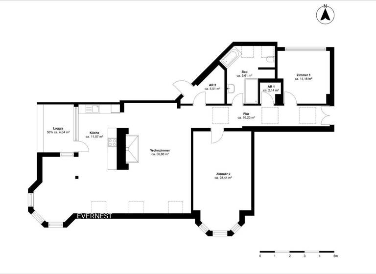 Wohnung zum Kauf 998.500 € 4 Zimmer 148,1 m² 4. Geschoss Pankow Berlin 13187