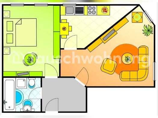 Wohnung zur Miete Tauschwohnung 650 € 2 Zimmer 70 m² 4. Geschoss Albertstadt Dresden 01099