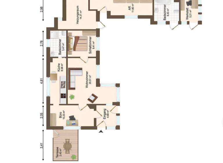 Bungalow zum Kauf 159.000 € 3 Zimmer 68 m² 552 m² Grundstück Kleine Steinwiese 2. Gartenweg 12 Berliner Chaussee Magdeburg 39114