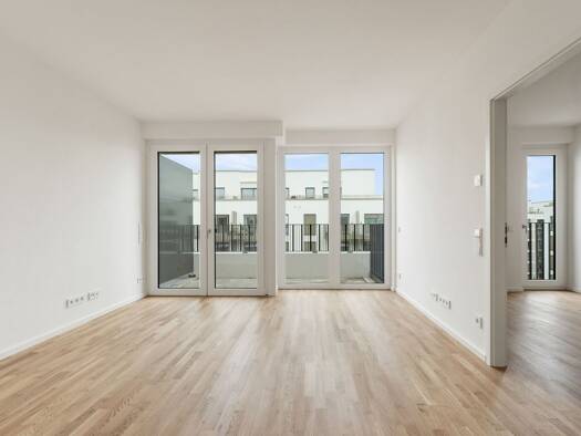 Wohnung zur Miete - Erstbezug 1.478 € 2 Zimmer 46,2 m² 2. Geschoss frei ab 01.08.2026 Pufendorfstraße 3A-3E Friedrichshain Berlin 10249