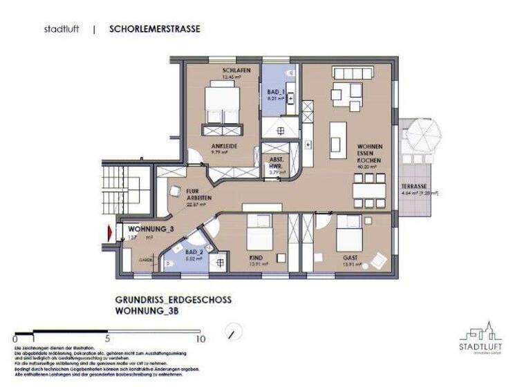 Wohnung zum Kauf - Erstbezug provisionsfrei 799.900 € 4 Zimmer 137,9 m² EG Schorlemerstrasse 5 Kernstadt Paderborn 33098