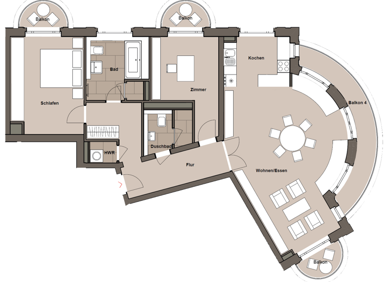Wohnung zur Miete 2.600 € 3 Zimmer 104 m² 1. Geschoss Von der Heydt Straße 1 Tiergarten Berlin 10785