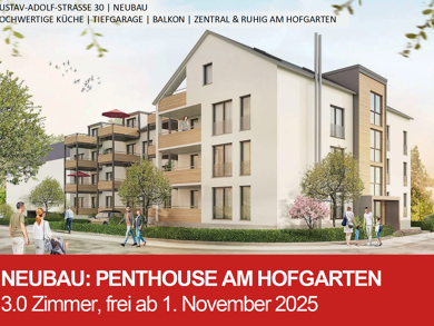 Penthouse zur Miete 1.286 € 3 Zimmer 86 m² Geschoss 4/4 frei ab 01.11.2025 Gustav-Adolf-Straße 30 Kreuzstein Bayreuth 95444