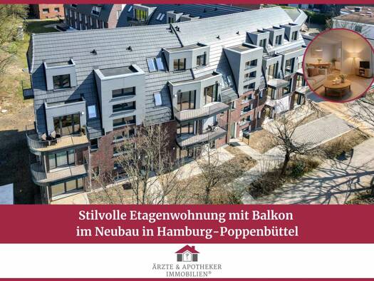 Wohnung zum Kauf - Erstbezug 499.000 € 3 Zimmer 65,2 m² Poppenbüttel Hamburg 22399