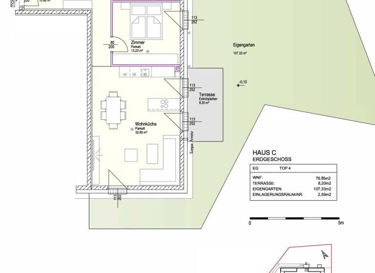 Wohnung zum Kauf - Erstbezug 379.000 € 3 Zimmer 76,9 m² EG Kabanenweg Neulengbach 3040