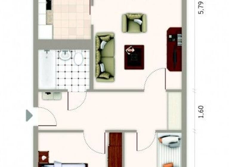 Wohnung zur Miete 439 € 3 Zimmer 70 m² 1. Geschoss Otto-Lummer-Straße 22 Bieblach-Ost Gera 07552