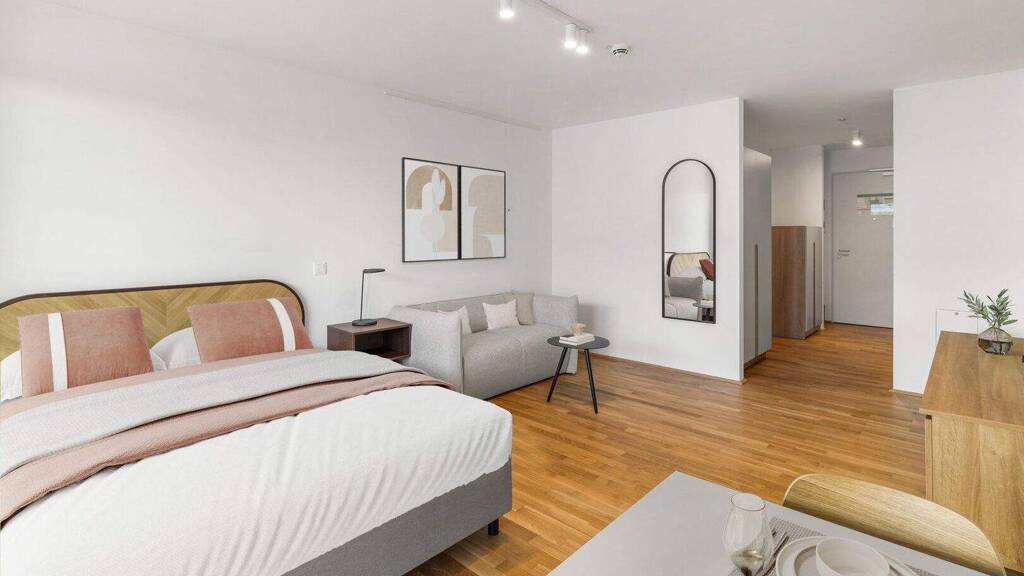 Studio zur Miete - Erstbezug 969 € 1 Zimmer 32,3 m² 26. Geschoss Dresdner Straße Wien 1200