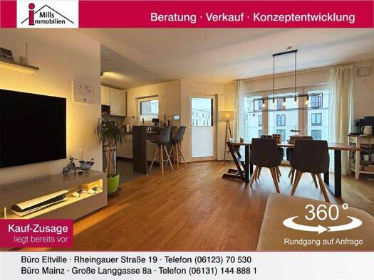 Wohnung zum Kauf 445.000 € 3 Zimmer 85 m² 3. Geschoss Wiesbaden 65197