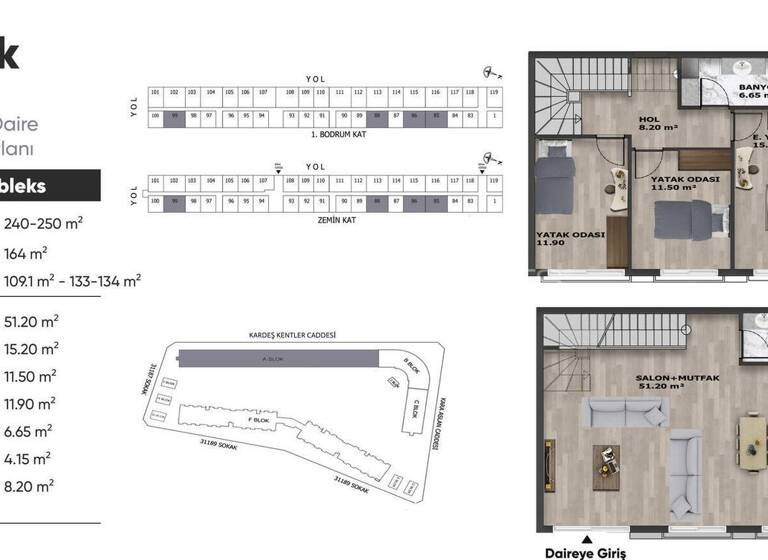 Studio zum Kauf 287.000 € 3 Zimmer 86 m² EG Antalya 07100